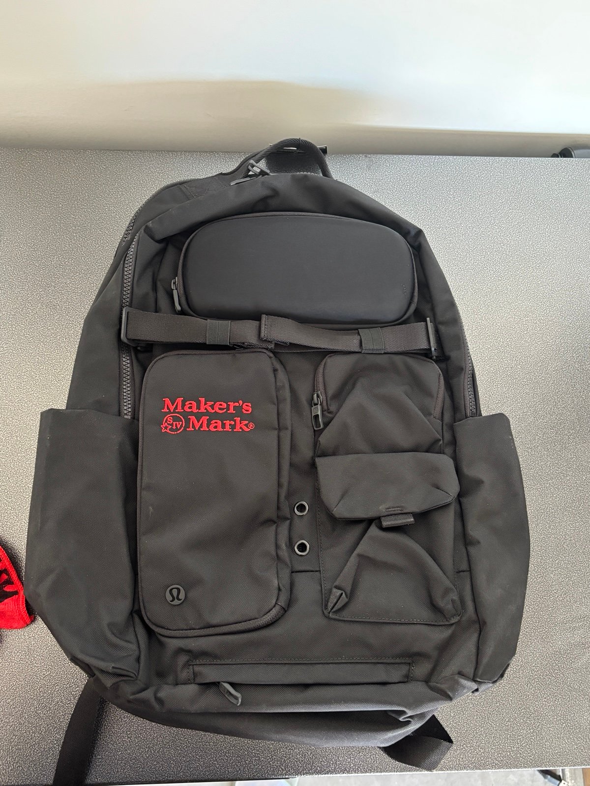 lululemon cruiser backpack (Maker’s Mark logo)