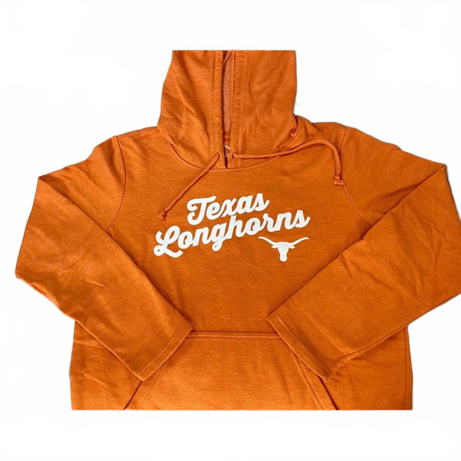University of Texas Longhorn Womens Orange Hoodie Sweatshirt NCAA- Size Large