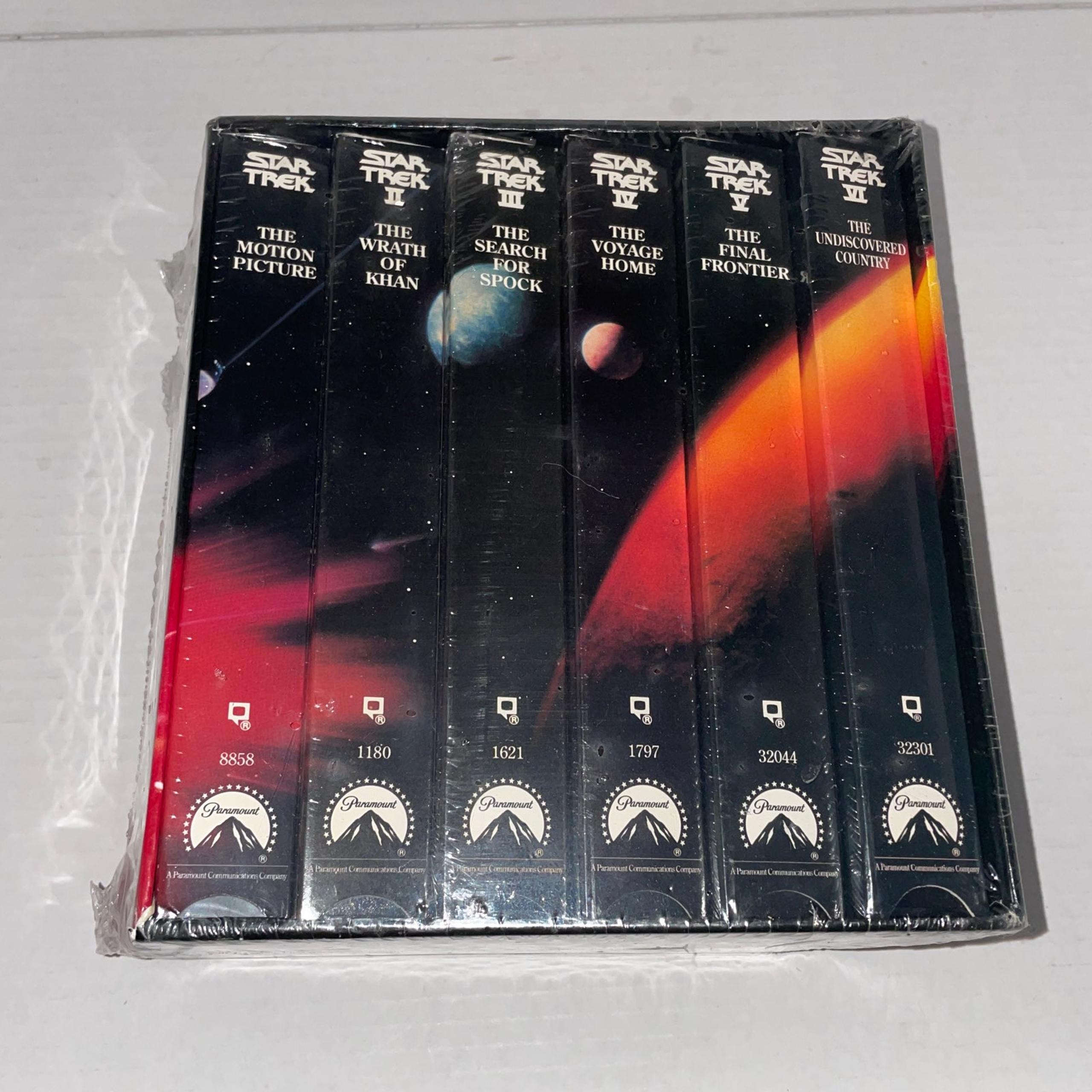 Star Trek The Movie Collection (VHS, 1993, 6-Tape Set) Tapes factory sealed, NEW
