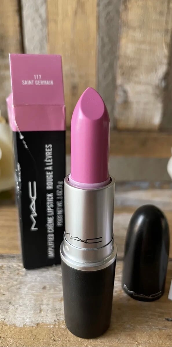 New! DISCONTINUED RARE MAC Cosmetics Amplified Cream Lipstick Saint Germain