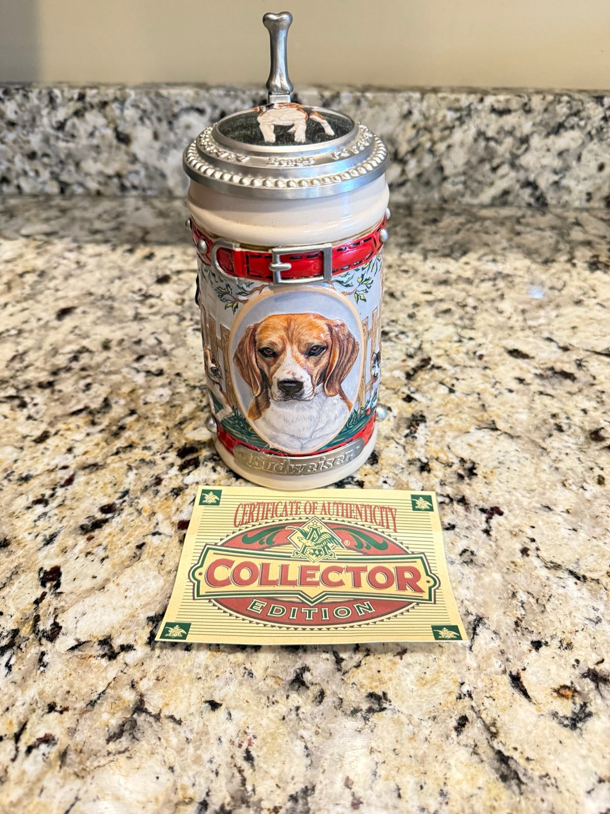 Beagle Budweiser Stein
