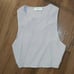 Babaton - Aritzia Sculpt Knit Racer Cropped Tank Top | Matte Pearl Gray | Medium
