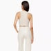 Babaton - Aritzia Sculpt Knit Racer Cropped Tank Top | Matte Pearl Gray | Medium
