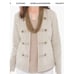 CHICO'S Military Twill Jacket Desert Sand Sz 1 (US Medium) EUC