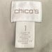 CHICO'S Military Twill Jacket Desert Sand Sz 1 (US Medium) EUC