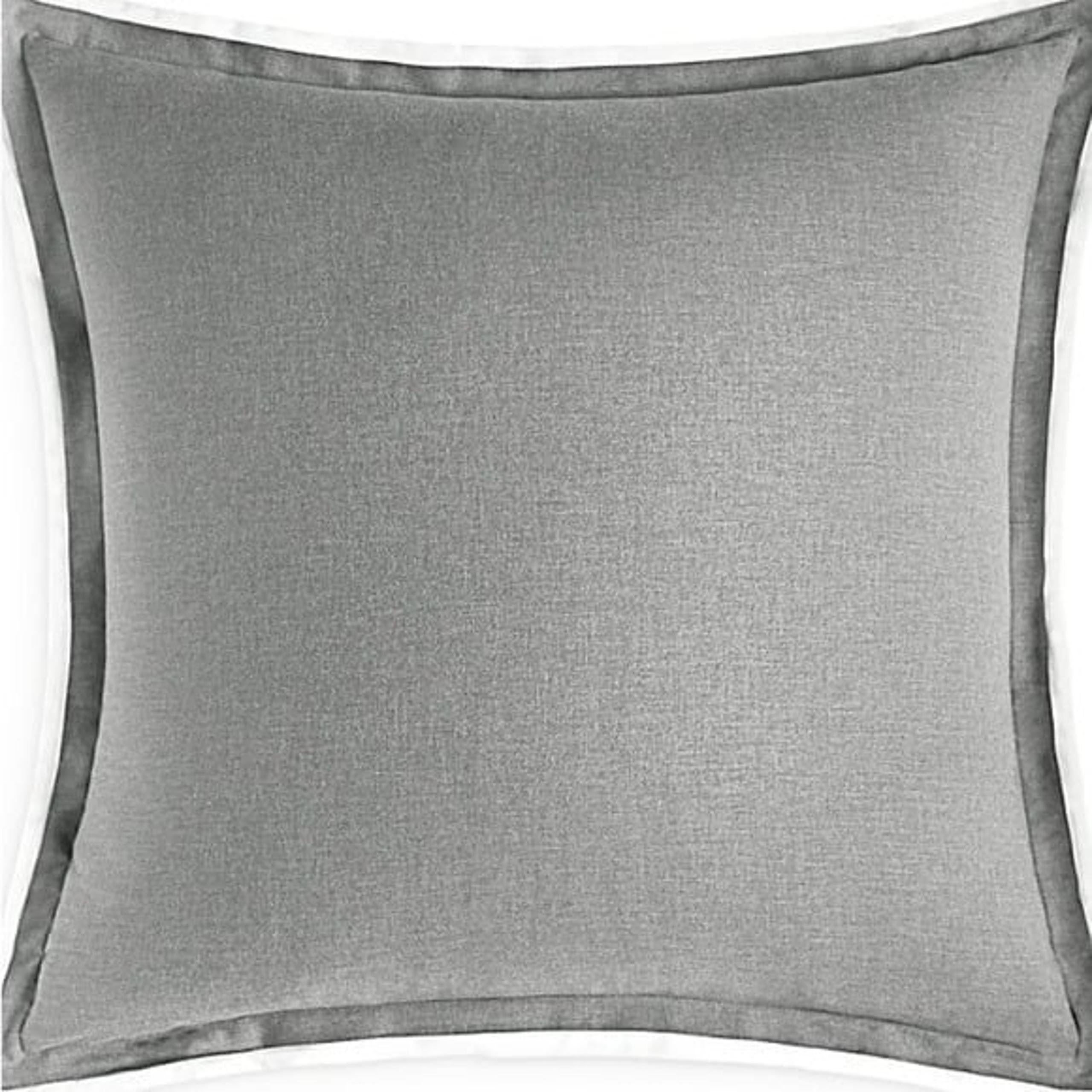 Hudson Park Collection CASHMERE Luxe Euro Pillow Sham. Gray