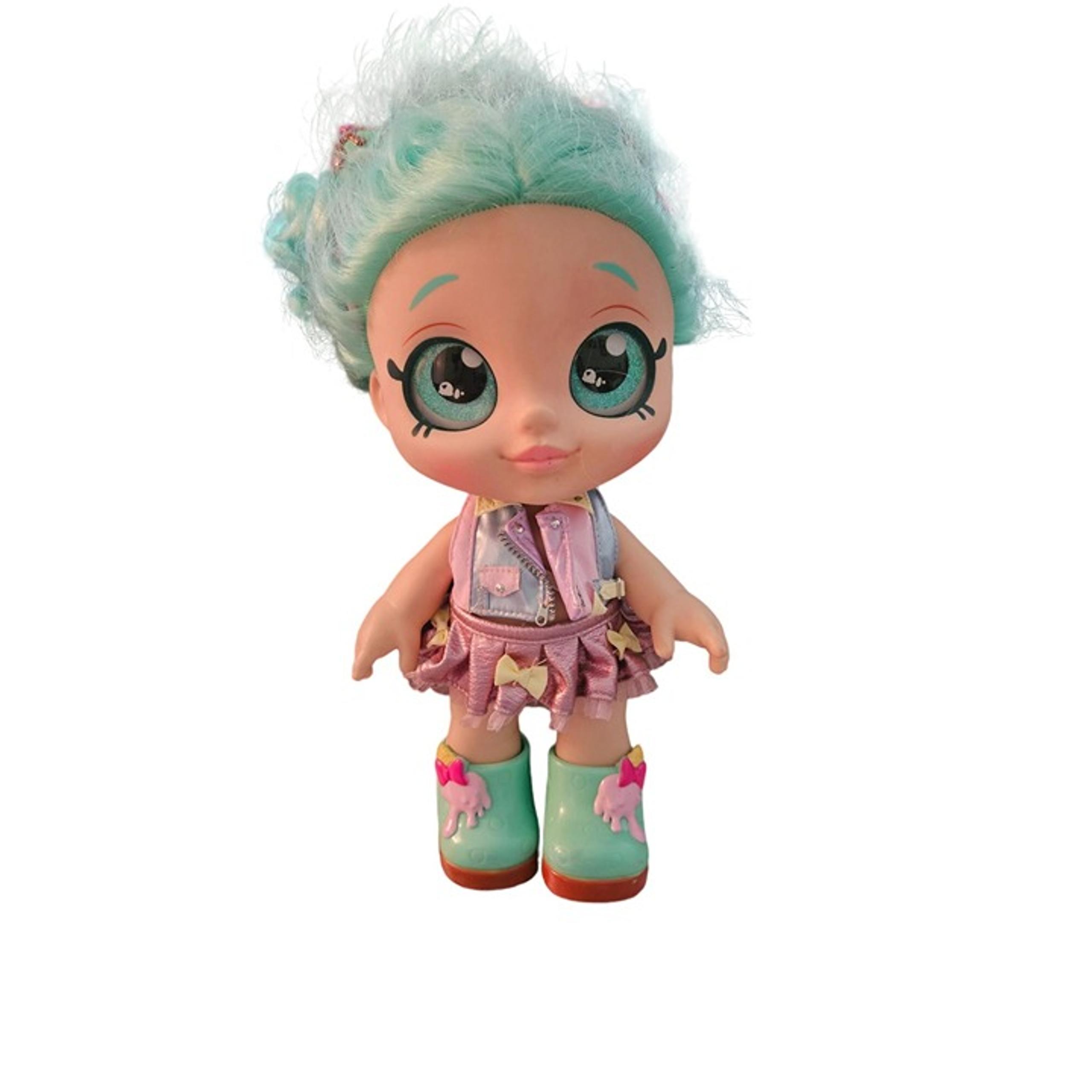 Moose Toys KindI Kids Peppa-Mint 10" Doll Snack Time Bobble Head Big Eyes
