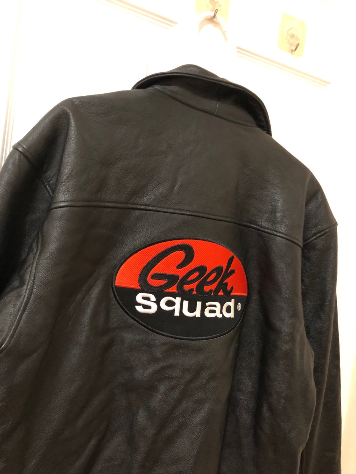 Geek squad 5 year anaversary leather jacket RARE VINTAGE