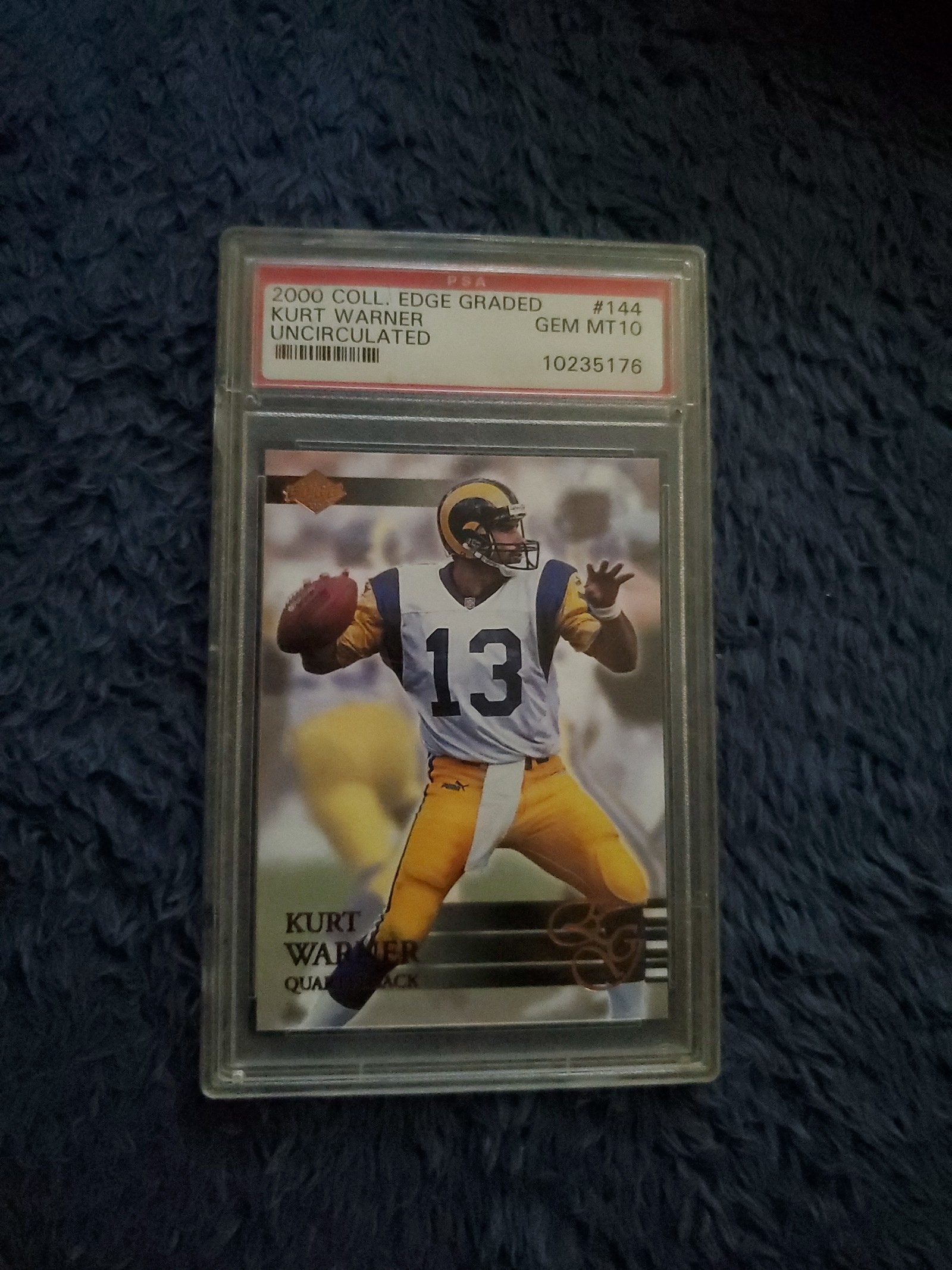 Kurt warner rams quarterback edge graded #144 1/5000