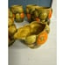 Vintage Inarco Japan Orange Spice 60s Cottage Fruit Retro MCM Mugs Sugar Creamer