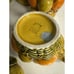 Vintage Inarco Japan Orange Spice 60s Cottage Fruit Retro MCM Mugs Sugar Creamer