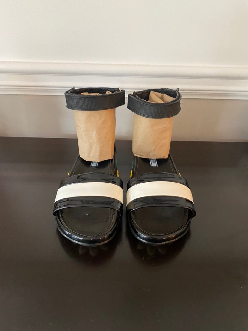 Prada floral sandals