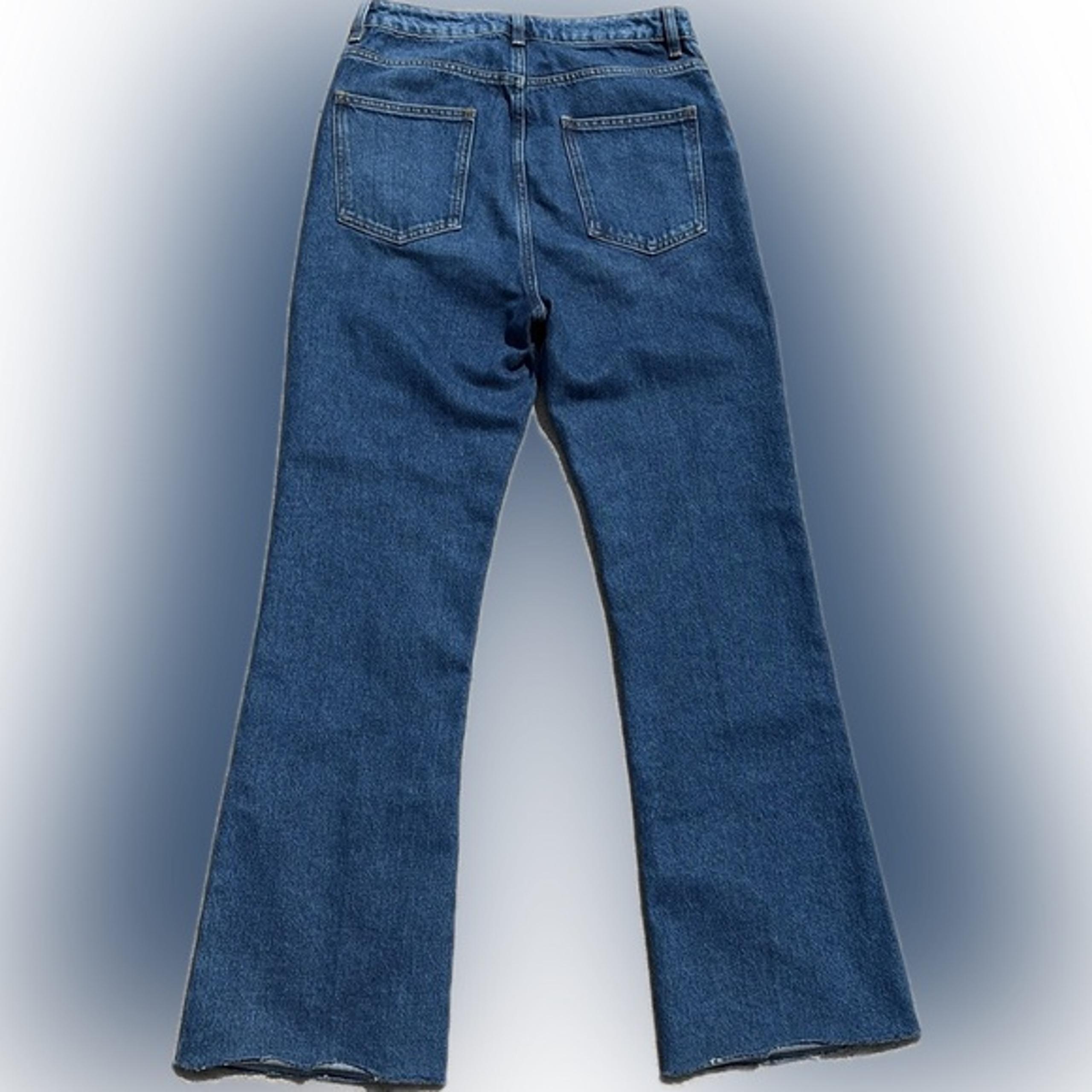 ASOS DESIGN cropped comfort stretch straight leg jeans UK 28/36