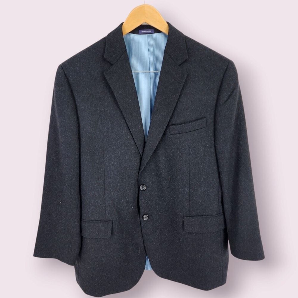Stafford Blazer 46R Camel Hair Classic Fit Quiet Luxury Preppy Old Money Jacket
