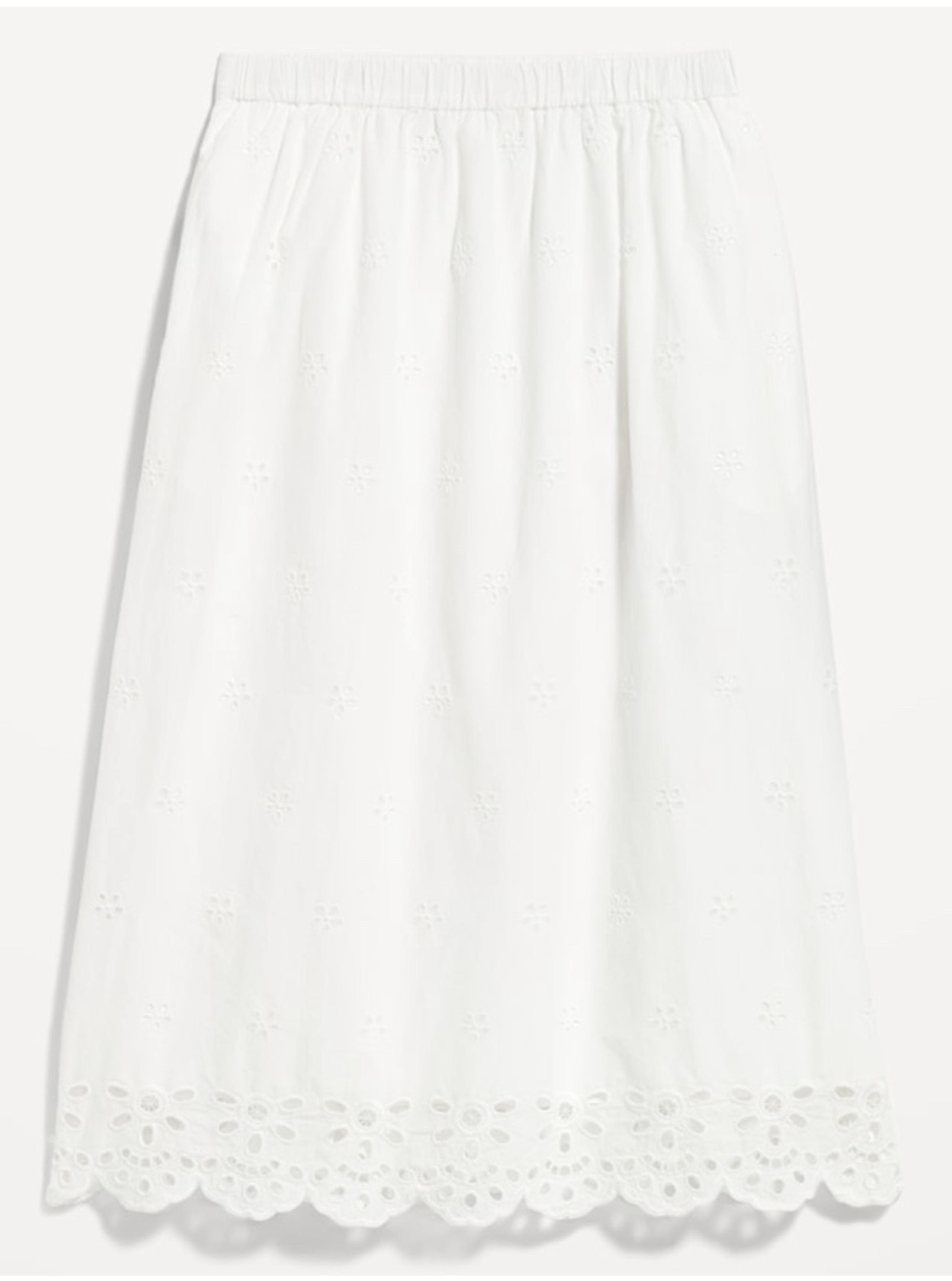 NWT Old Navy A-Line Eyelet Midi Skirt size M Petite