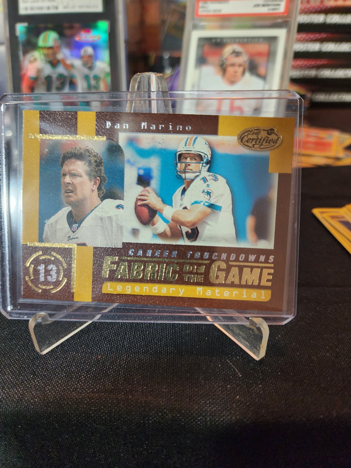 1999 Leaf Certified ~ Legendary Materials #FG26 ~ Dan Marino /100