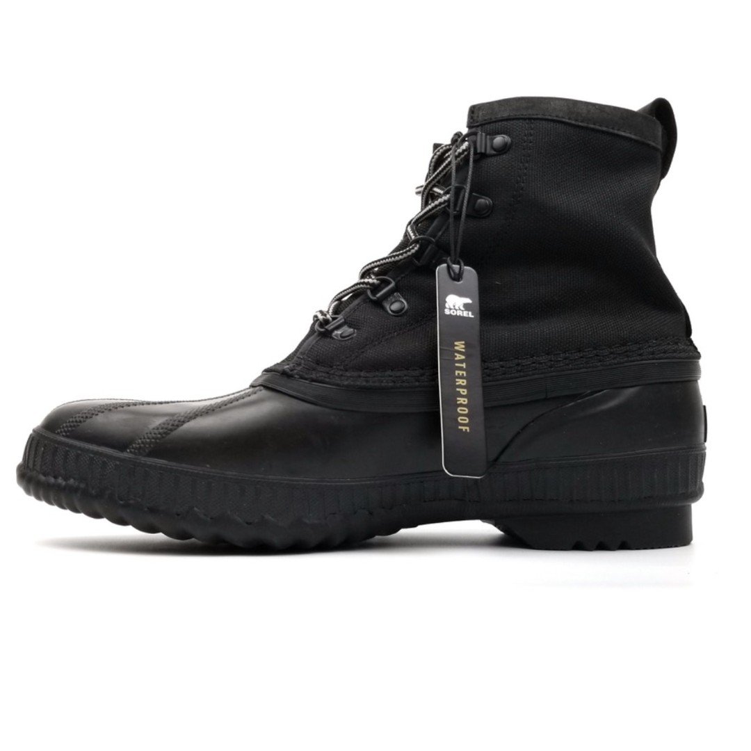 Sorel Cheyanne II Short Nylon Waterproof Duck Boot Black Mens 11 Winter Rain