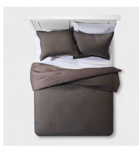 Gray Matelasse Medallion Comforter Set (
