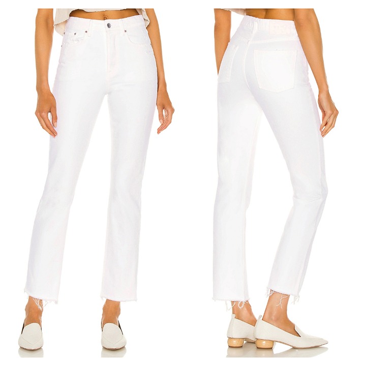 GRLFRND Karolina High Rise Straight Crop - Brentwood