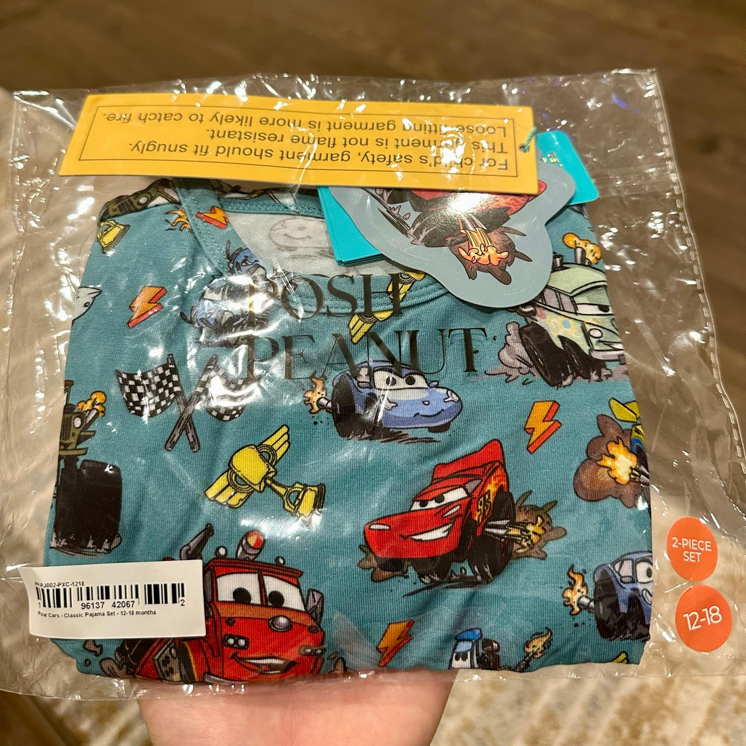 Posh Peanut Cars 2 Piece Pajama Set