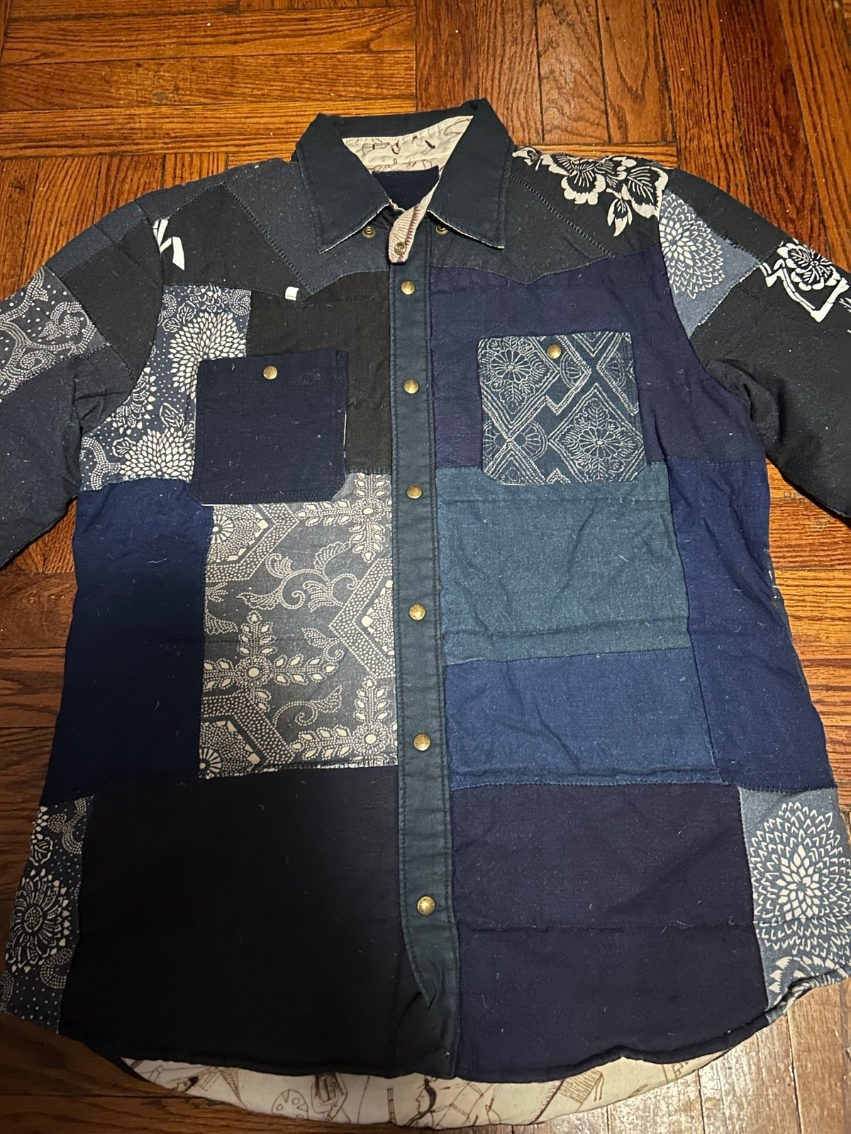Visvim patchwork tweed jacket