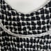 Poupette St Barth Donna Strappy Dress Black Net Tassel Small