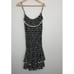 Poupette St Barth Donna Strappy Dress Black Net Tassel Small