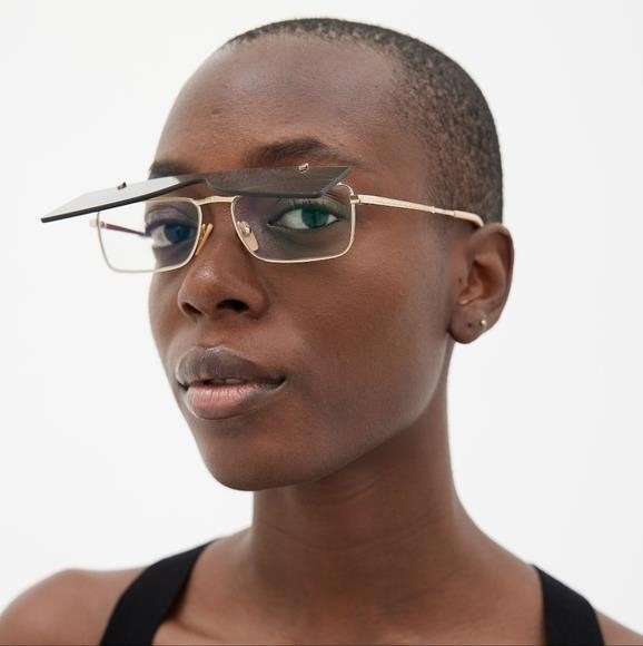 - New - Original GUCCI FLIPPING Rectangular Sunglasses / EYEGLASSES GG0