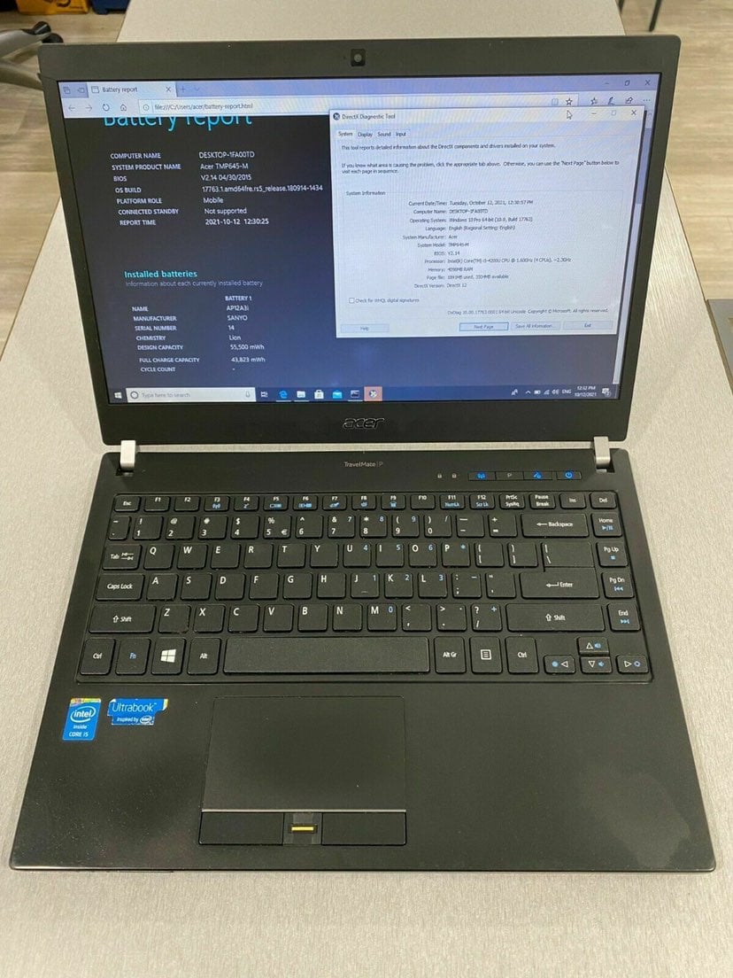 Acer TravelMate P645 Intel Core i5-4200 1.60GHz 4GB RAM 128GB SSD