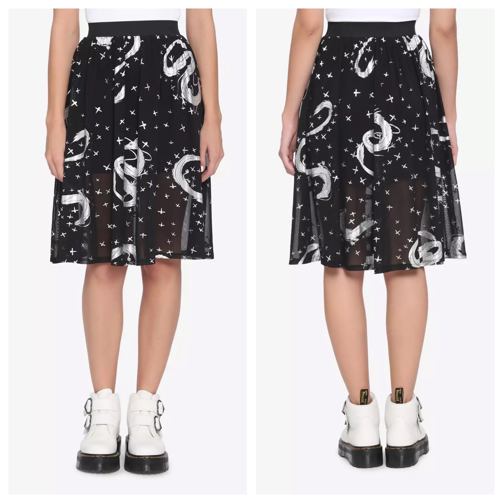 Her Universe Studio Ghibli Spirited Away Haku Mesh Skirt Size Medium