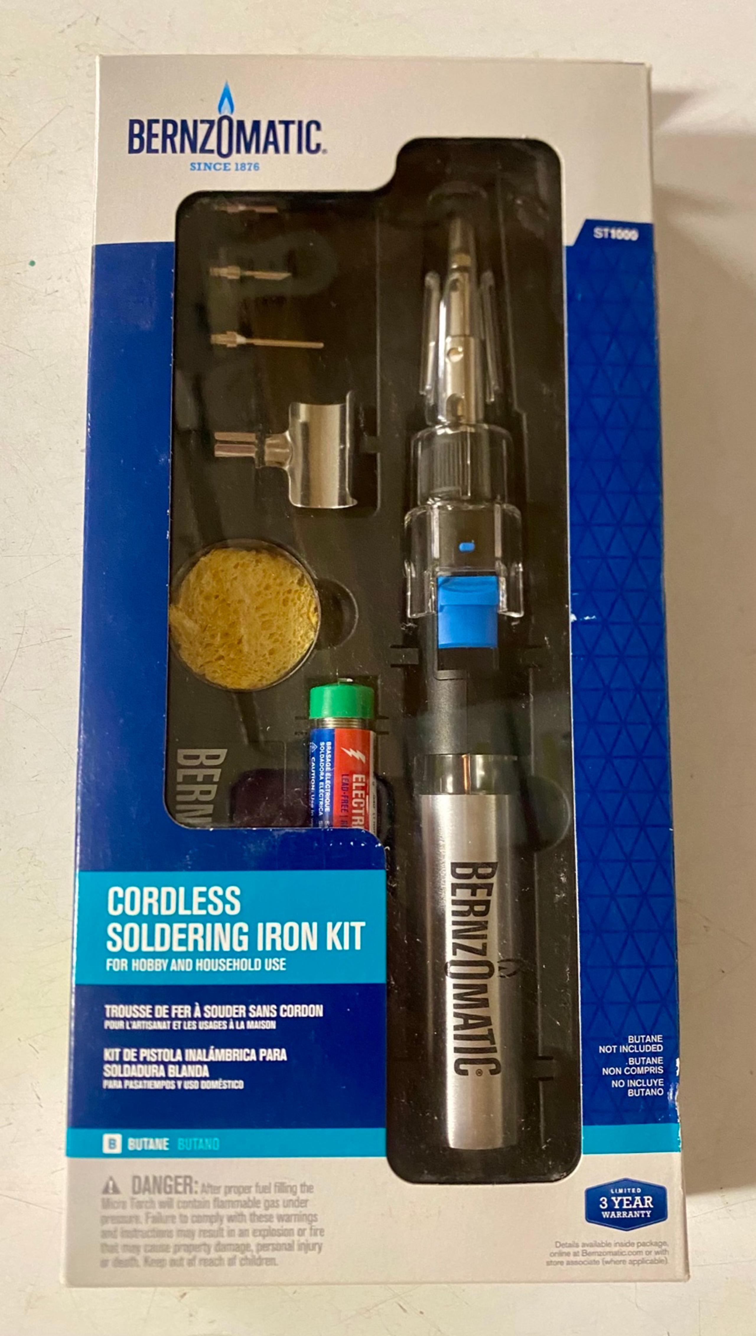 Bernzomatic Cordless Soldering Iron Kit ST1000