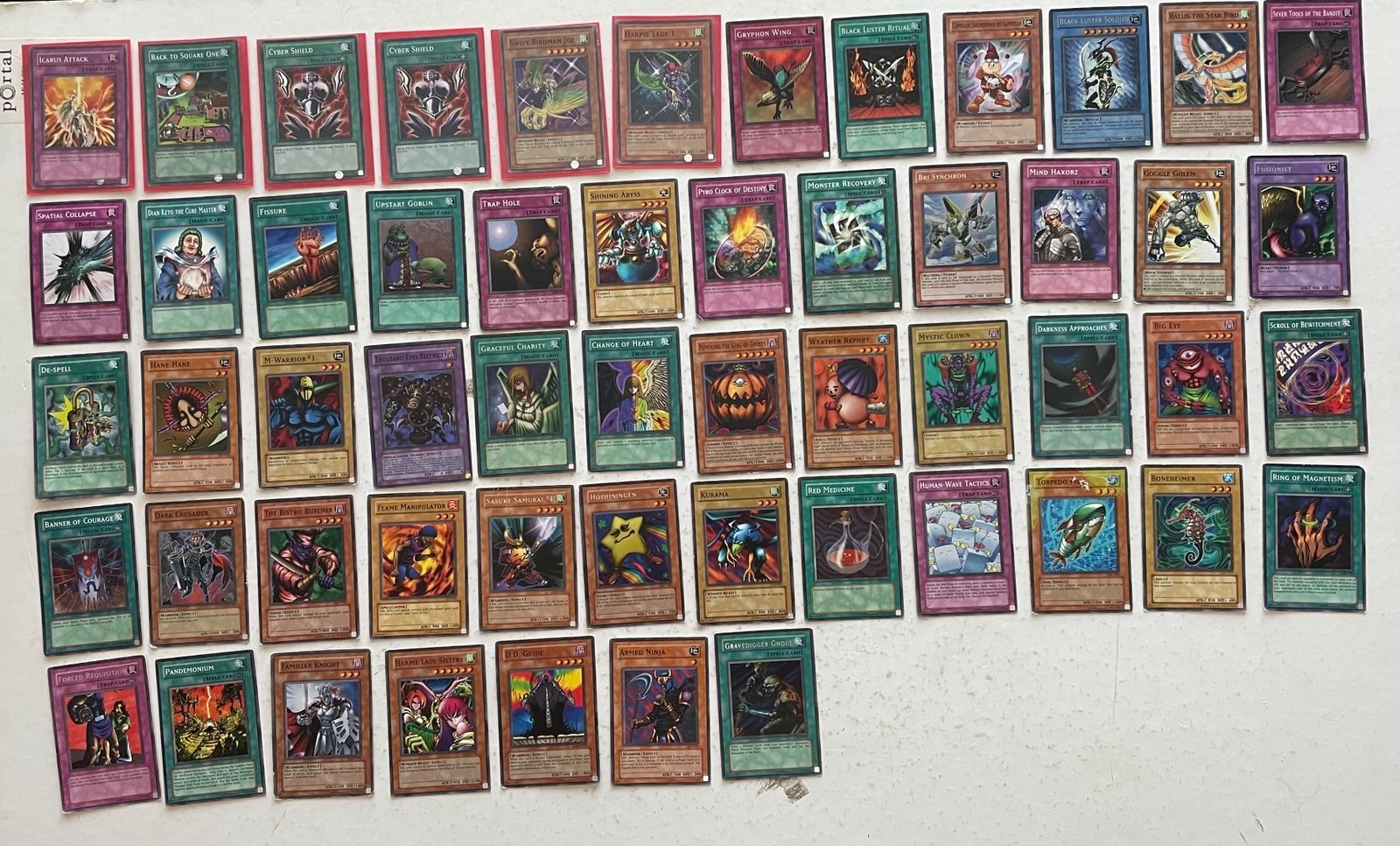 Yugioh Card Collection Of 55 Cards