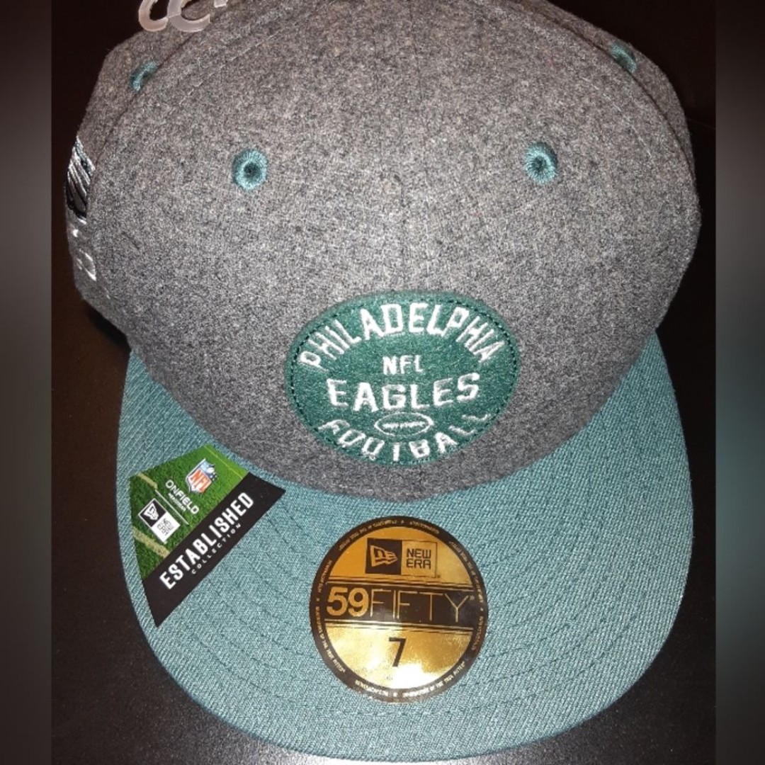 New Era 5950 Philadelphia Eagles Fitted Hat Size 7 NWT
