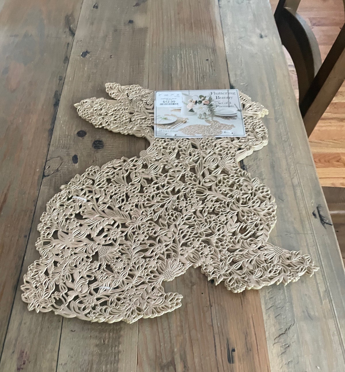 Spring bunny placemats