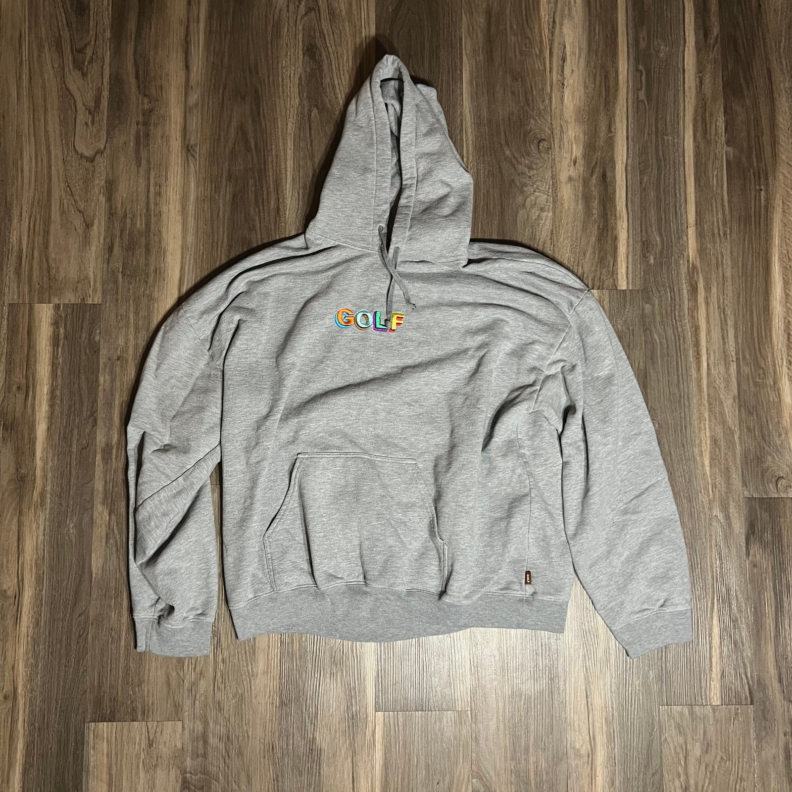 Classic Golf Wang Embroidered Hoodie Adult XXL Gray Pullover Tyler The Creator