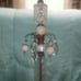 Pre Hollywood regency large glass candle holder