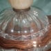 Pre Hollywood regency large glass candle holder