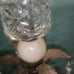 Pre Hollywood regency large glass candle holder