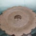 Pre Hollywood regency large glass candle holder