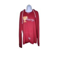 Long Sleeve Pullover Hoodie Presidents Cup Mens Size XL Red