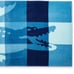 NWT Lacoste Gorgeous Blue Ombre Blocks Logo 100% Cotton Big 72”x36” Beach Towel