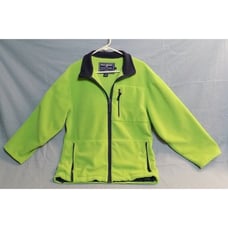Vtg Polo Sport Polartec Fleece Full Zip Jacket M Lime Green Navy Ralph Lauren