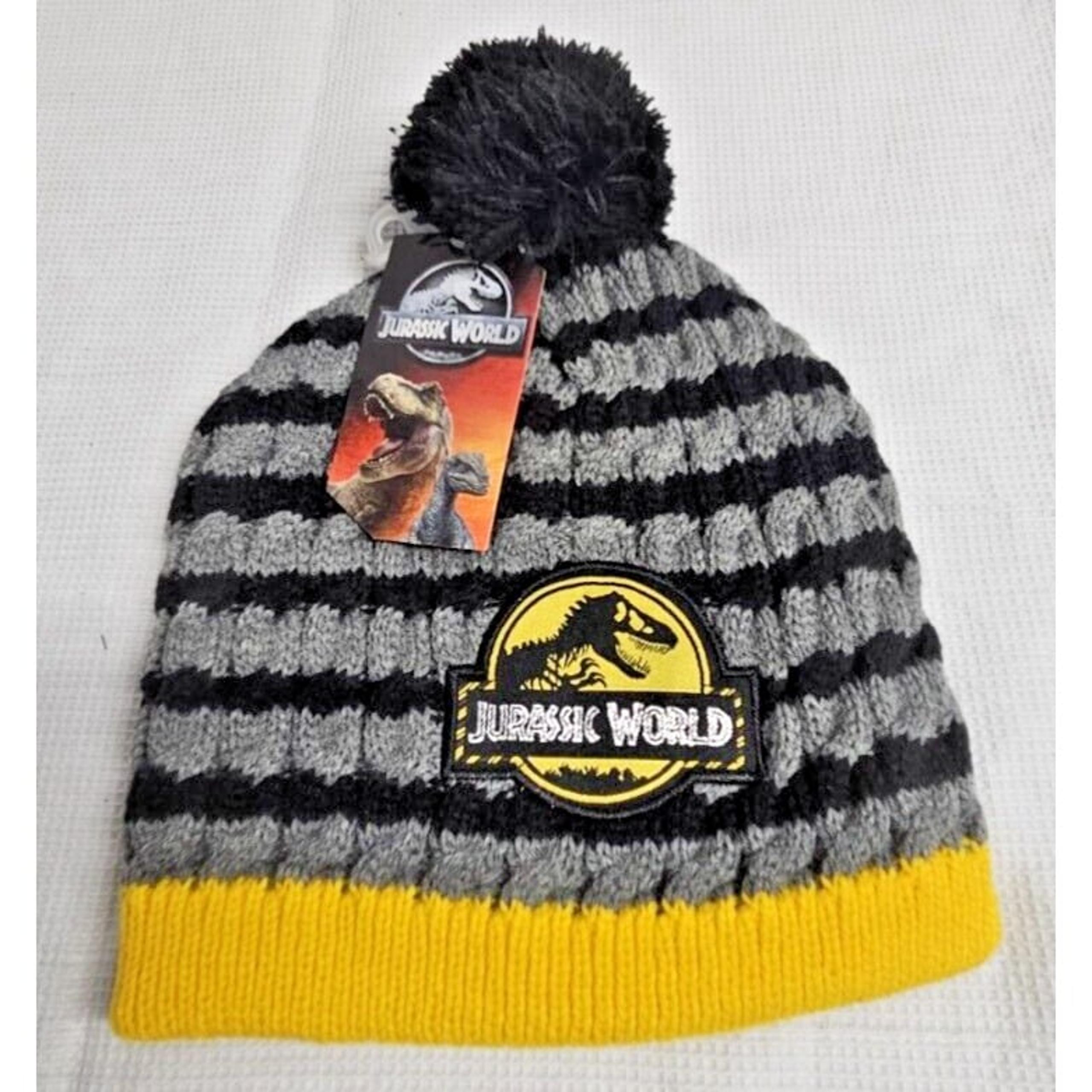NWT BERKSHIRE Fashions one size JURASSIC WORLD DINOSAUR BOY HAT Beanie hat