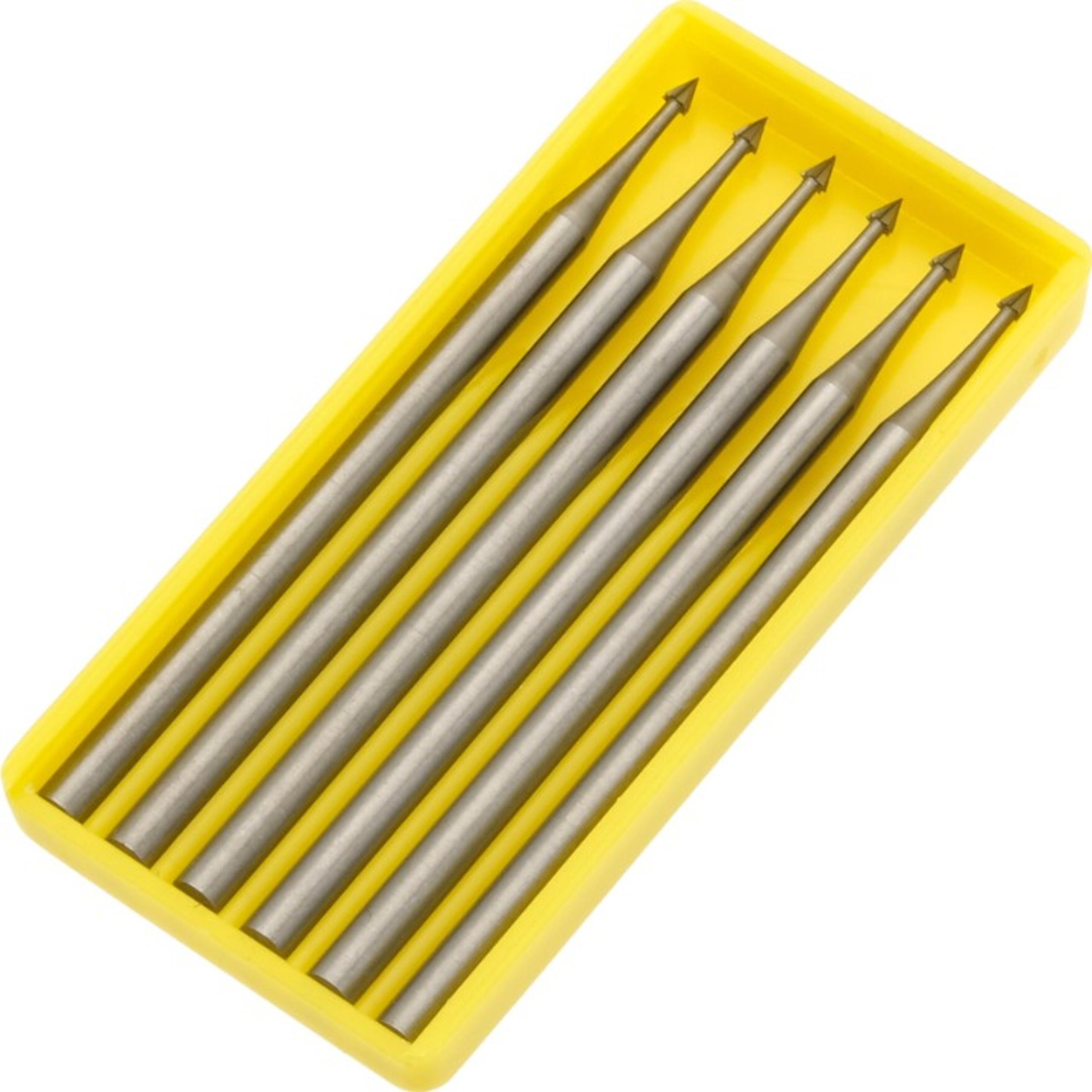 Jewelers Pointed Cone Burs Fig 5 Size 016 Pack of 6 Burs (1.60 mm)