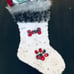NWT Christmas Faux Fur Plush Dog Stocking