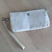Lululemon cream wristlet wallet
