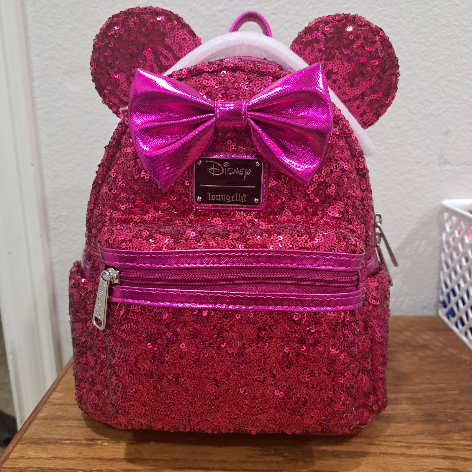 Pink Sequins Loungefly Mini Backpack NWT