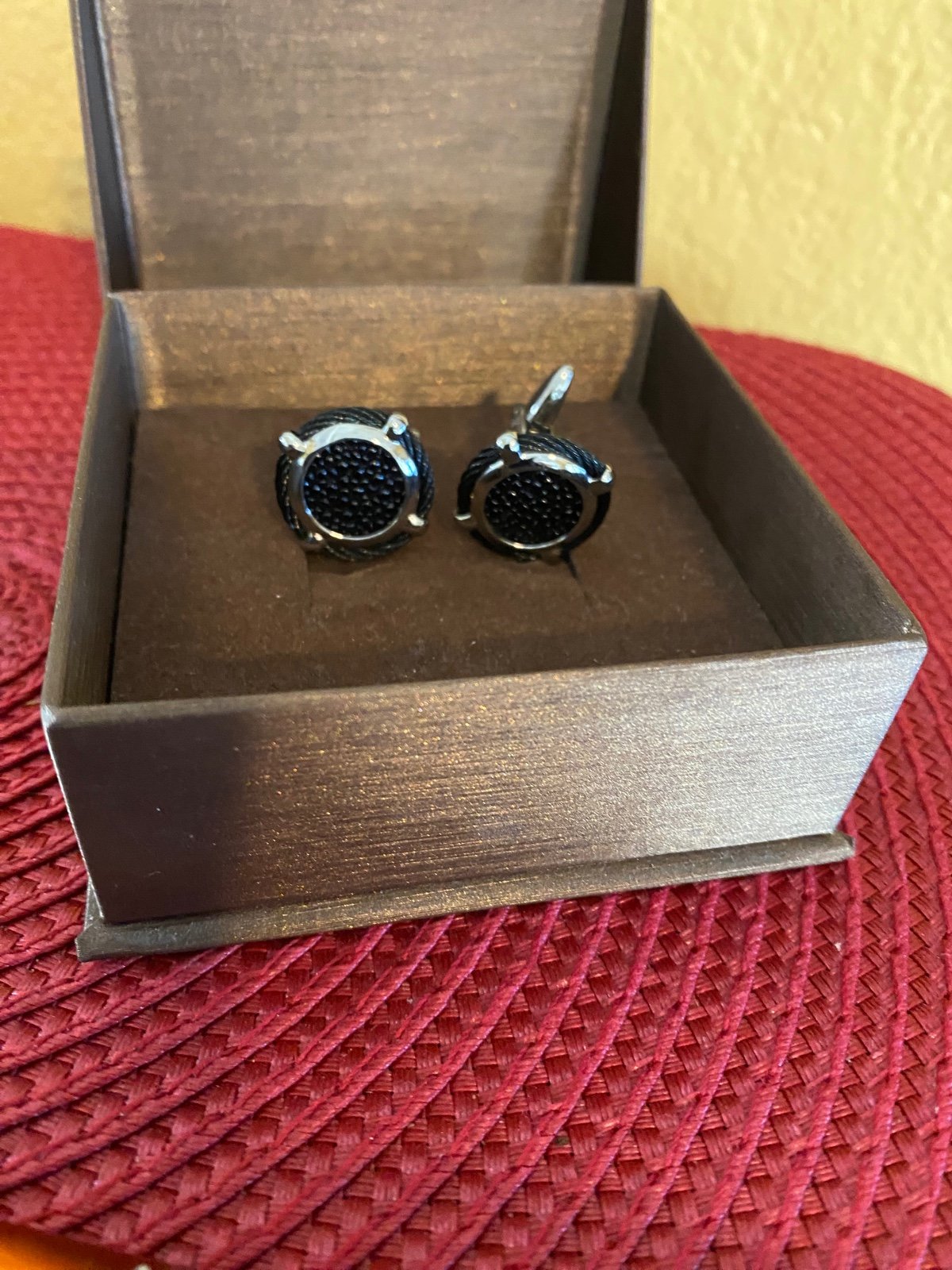 Men's vintage cufflink ALOR designer Cufflink
