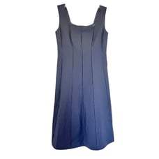 Lafayette 148 New York Black Sleeveless Square Neck Paneled Dress Size 2