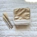 Sephora Pantone Precious Metals 24kt Gold Makeup Cosmetic Bag and Brush Set